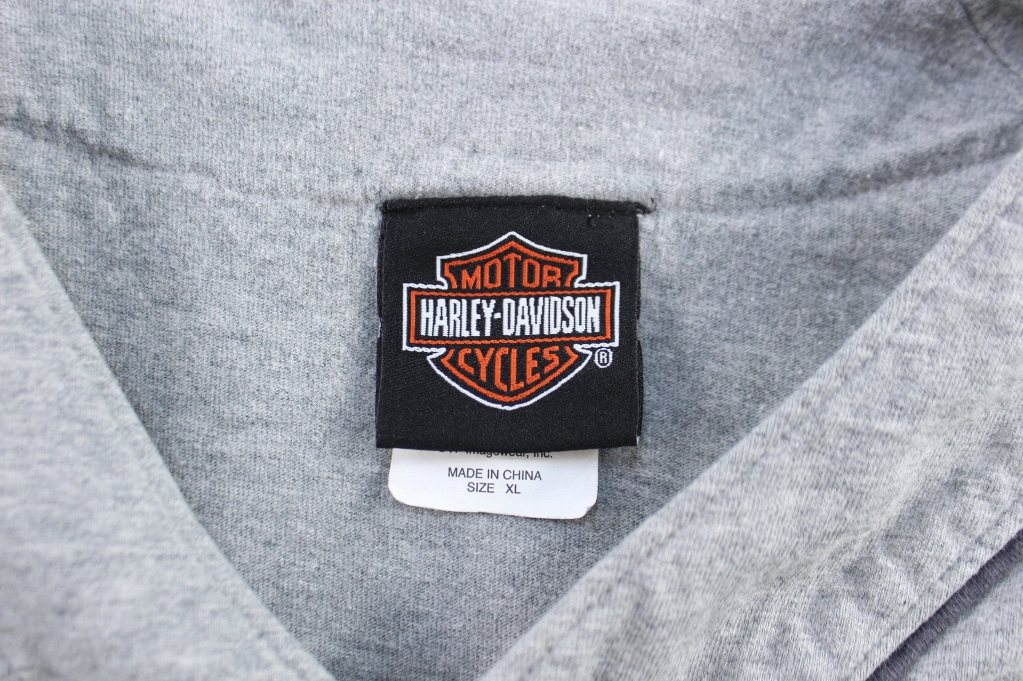 Harley Davidson Motorcycles Embroidered New York City Jersey - ThriftedThreads.com