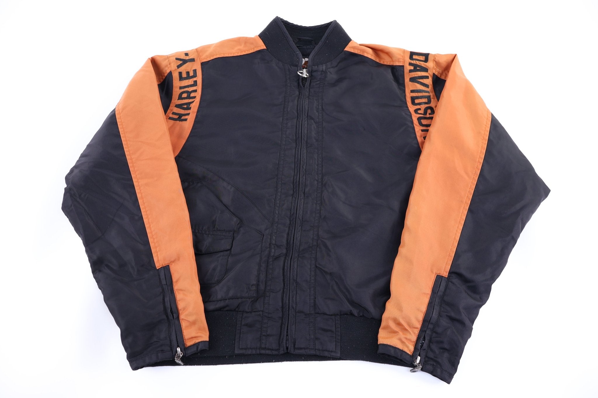 Harley Davidson Motorcycles Full Zip Biker Jacket - Jacket - Thrifted Threads