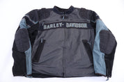 Harley Davidson Motorcycles Full Zip Biker Jacket - Jacket - Thrifted Threads