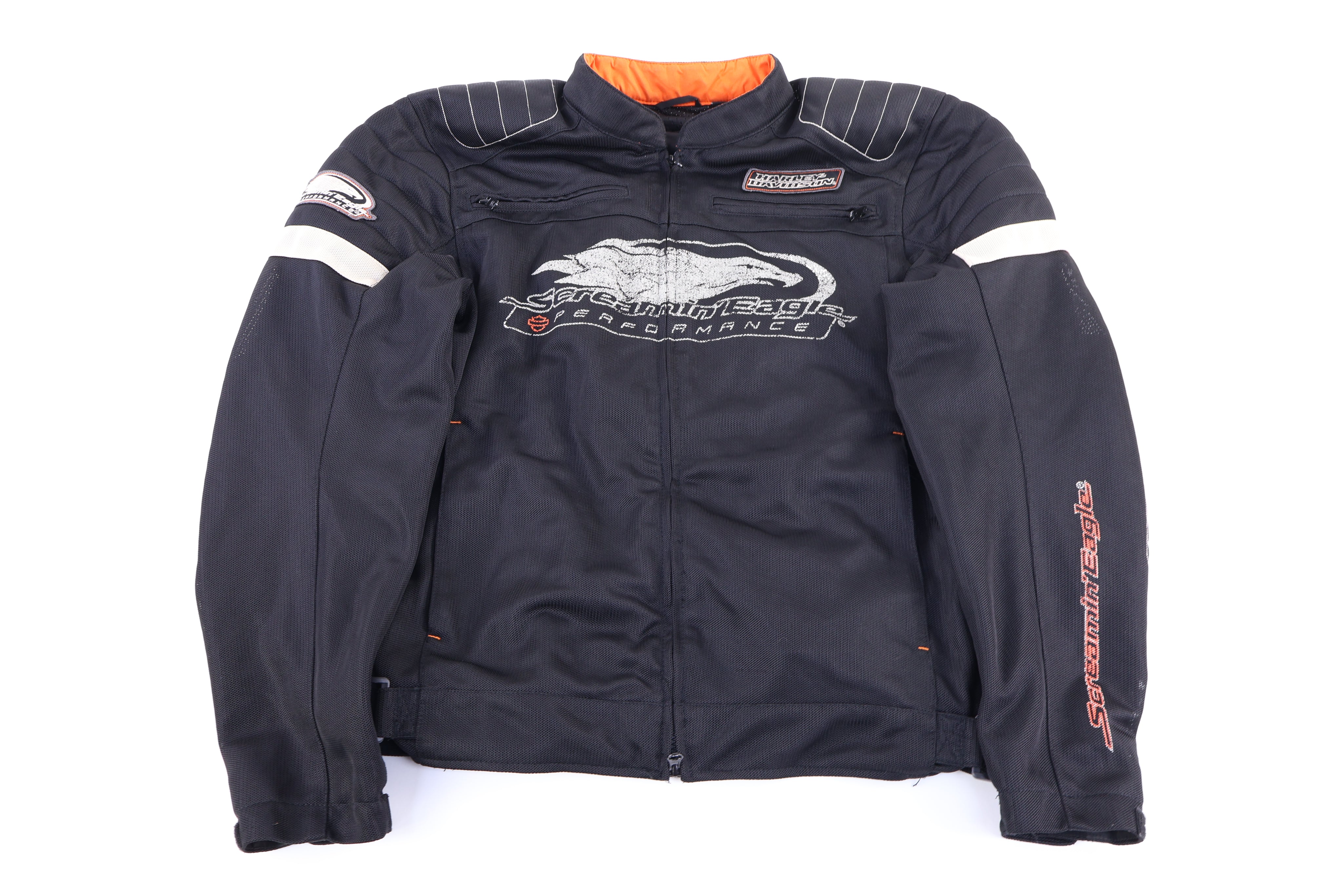 Harley Davidson Motorcycles Full Zip Biker Jacket - Jacket - Thrifted Threads