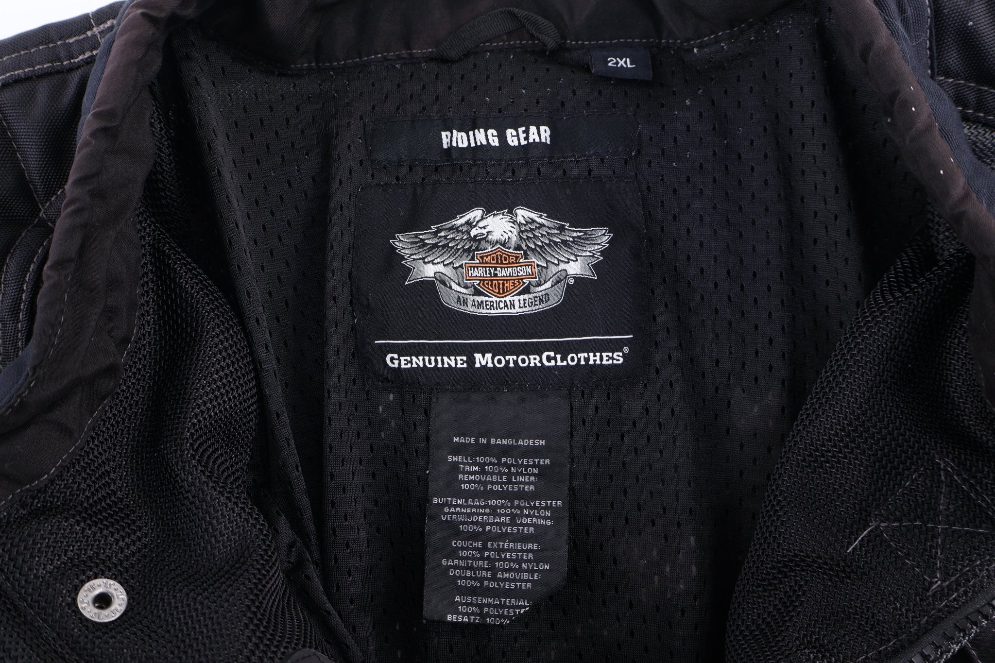 Harley Davidson Motorcycles Full Zip Biker Jacket - Jacket - Thrifted Threads
