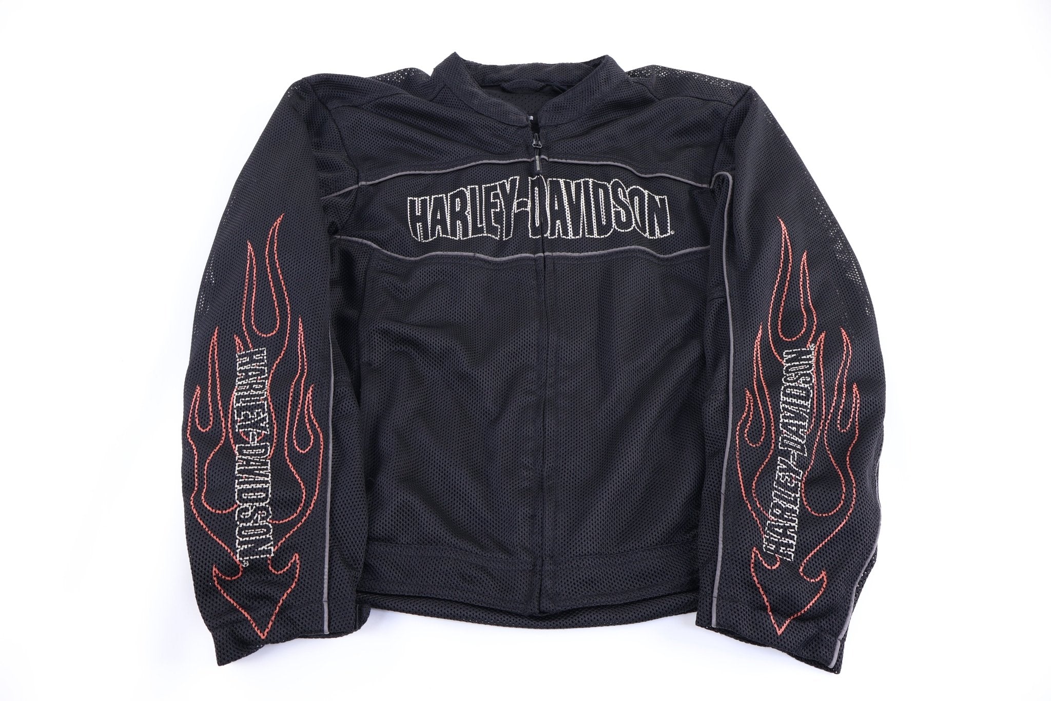 Harley Davidson Motorcycles Full Zip Biker Jacket - Jacket - Thrifted Threads