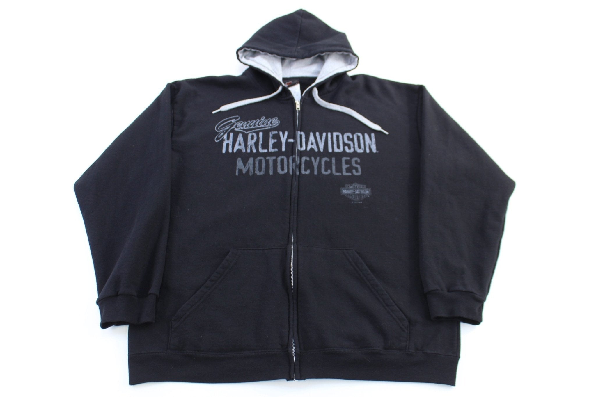 Harley Davidson Motorcycles Full Zip Hooded Jacket - Jacket - Thrifted Threads