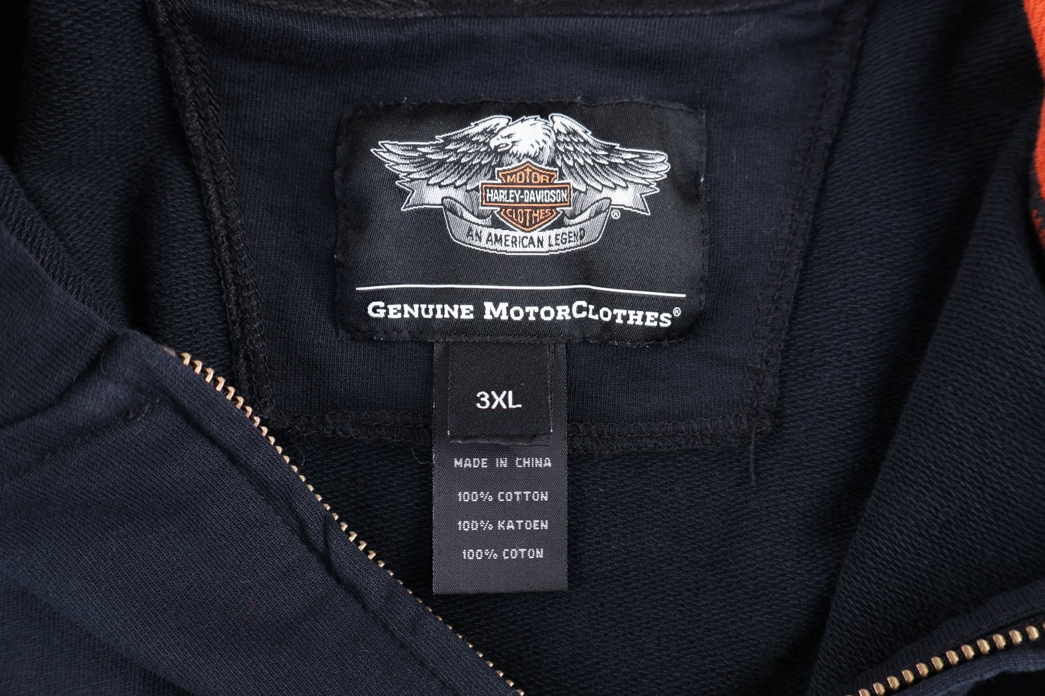Harley Davidson Motorcycles Full Zip Hoodie - Jacket - Thrifted Threads