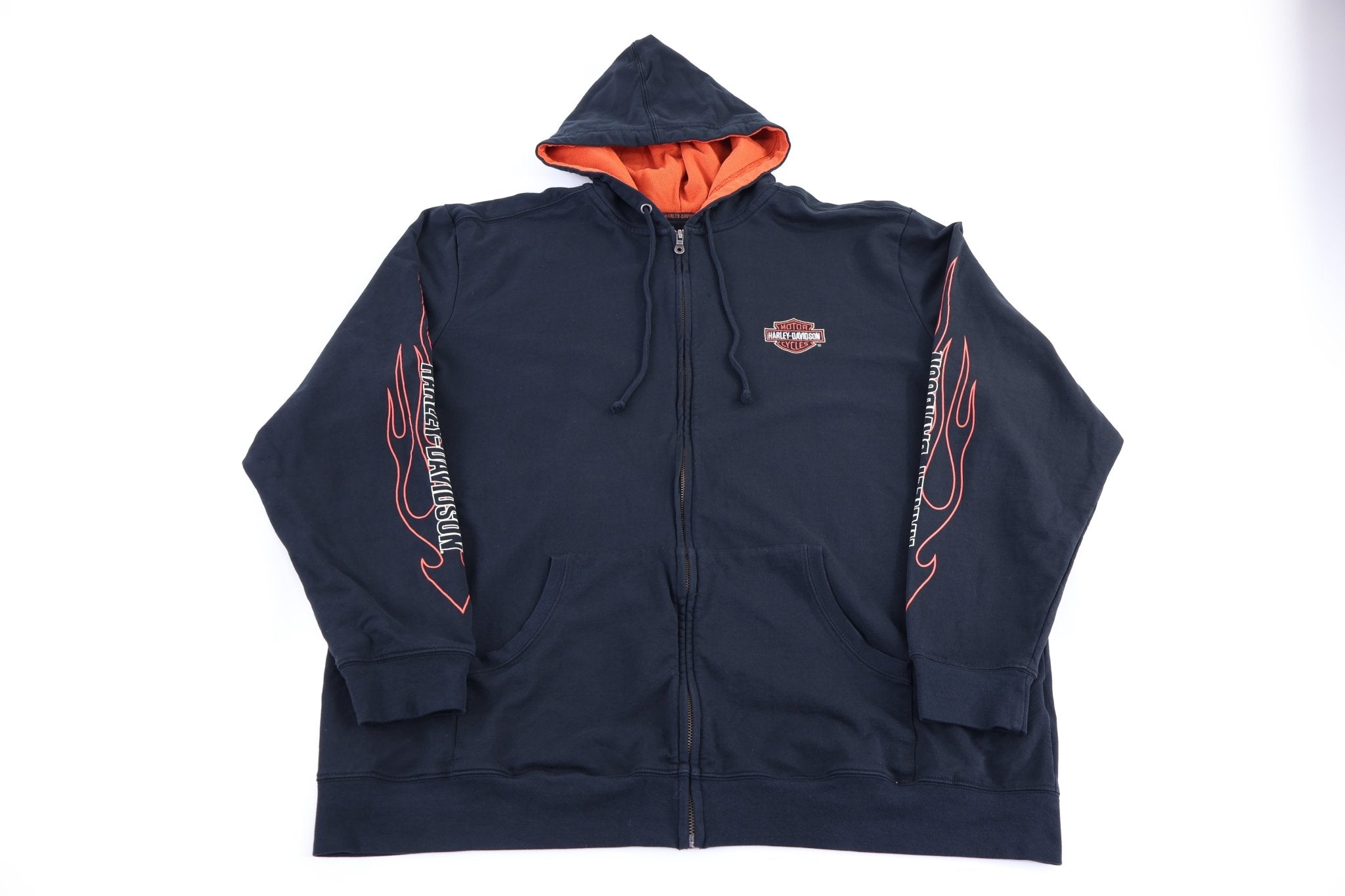 Harley Davidson Motorcycles Full Zip Hoodie - Jacket - Thrifted Threads