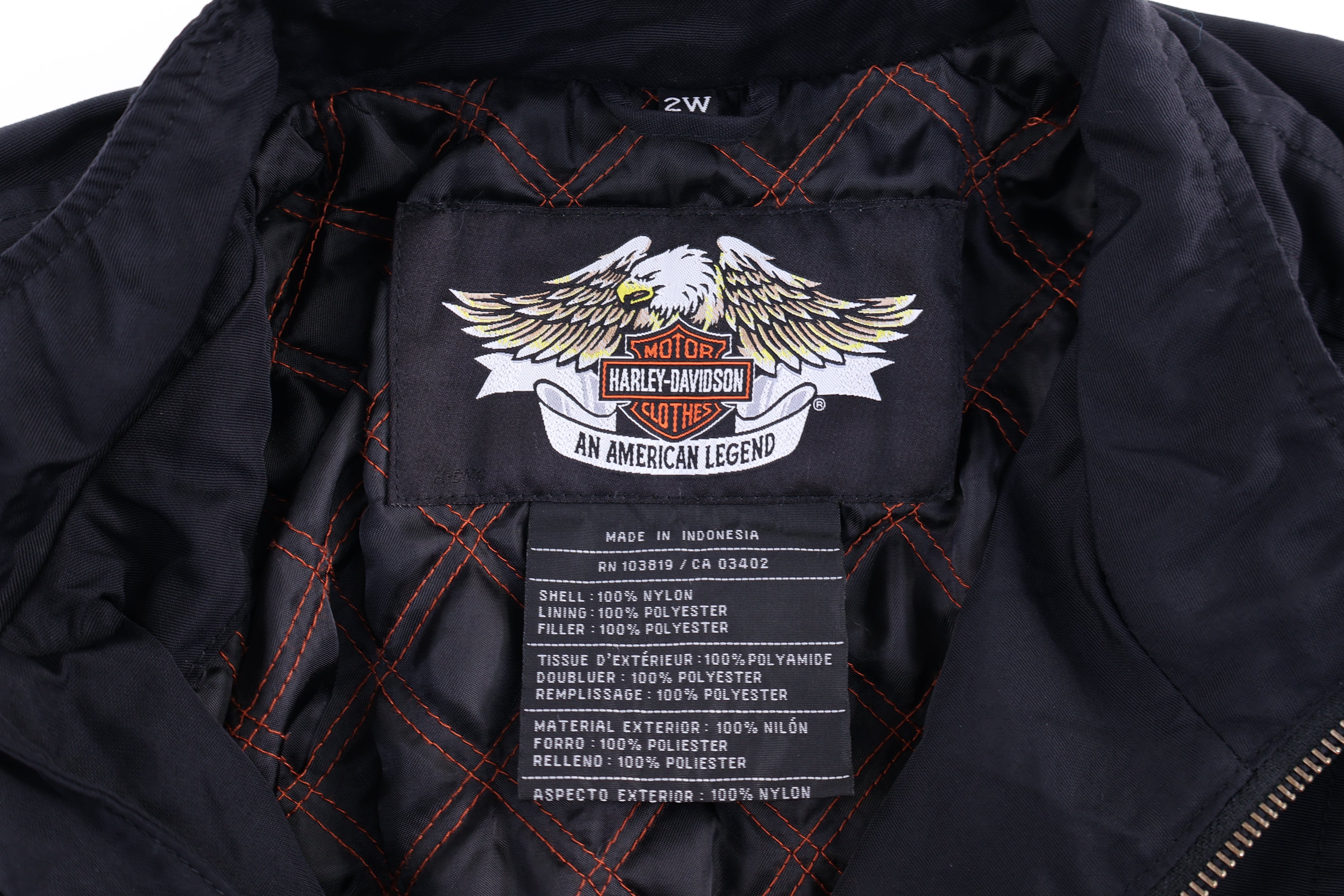 Harley Davidson Motorcycles Full Zip Jacket - Jacket - Thrifted Threads