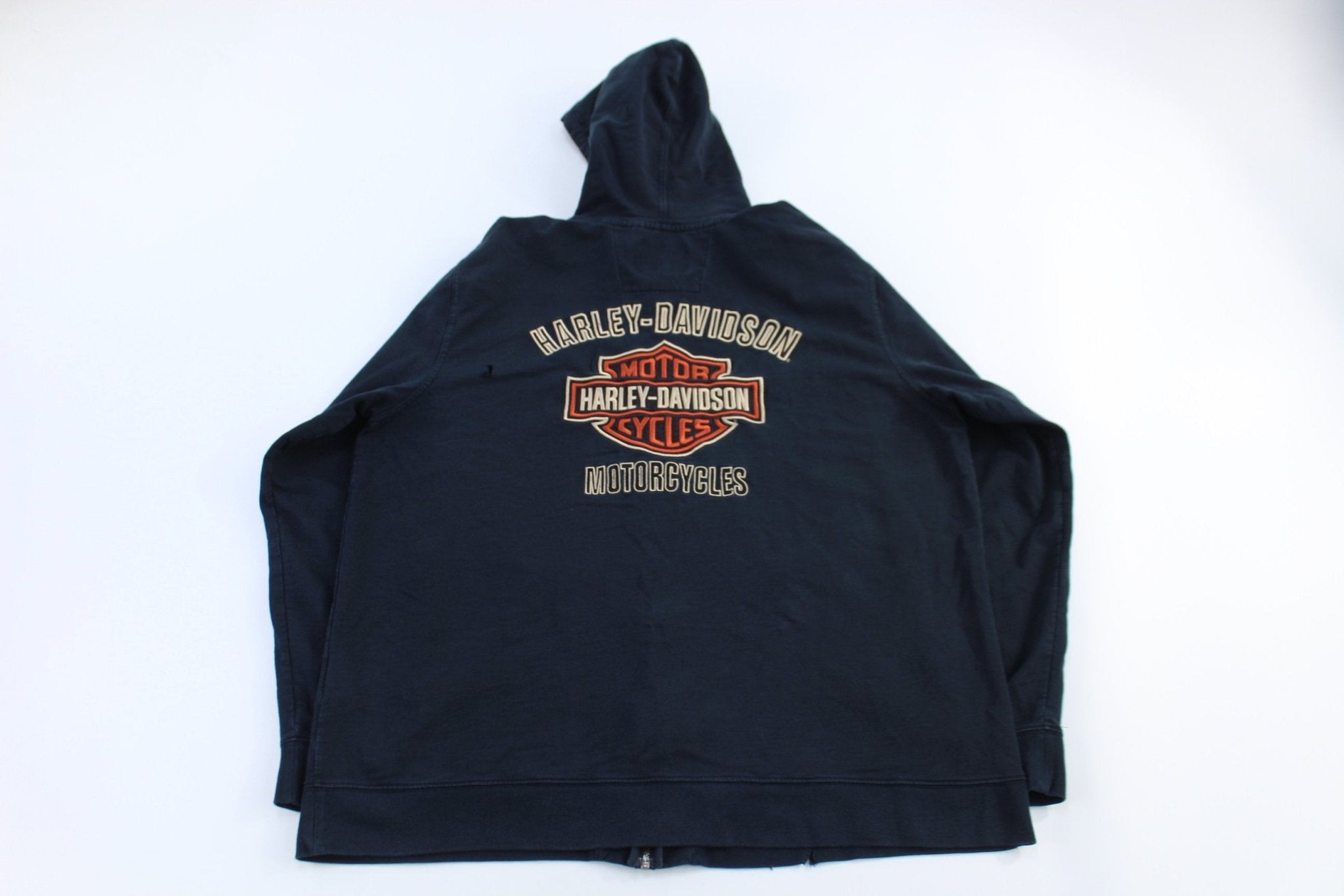 Harley Davidson Motorcycles Full Zip Jacket - jacket - Thrifted Threads