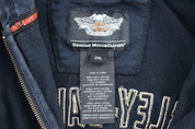 Harley Davidson Motorcycles Full Zip Jacket - jacket - Thrifted Threads