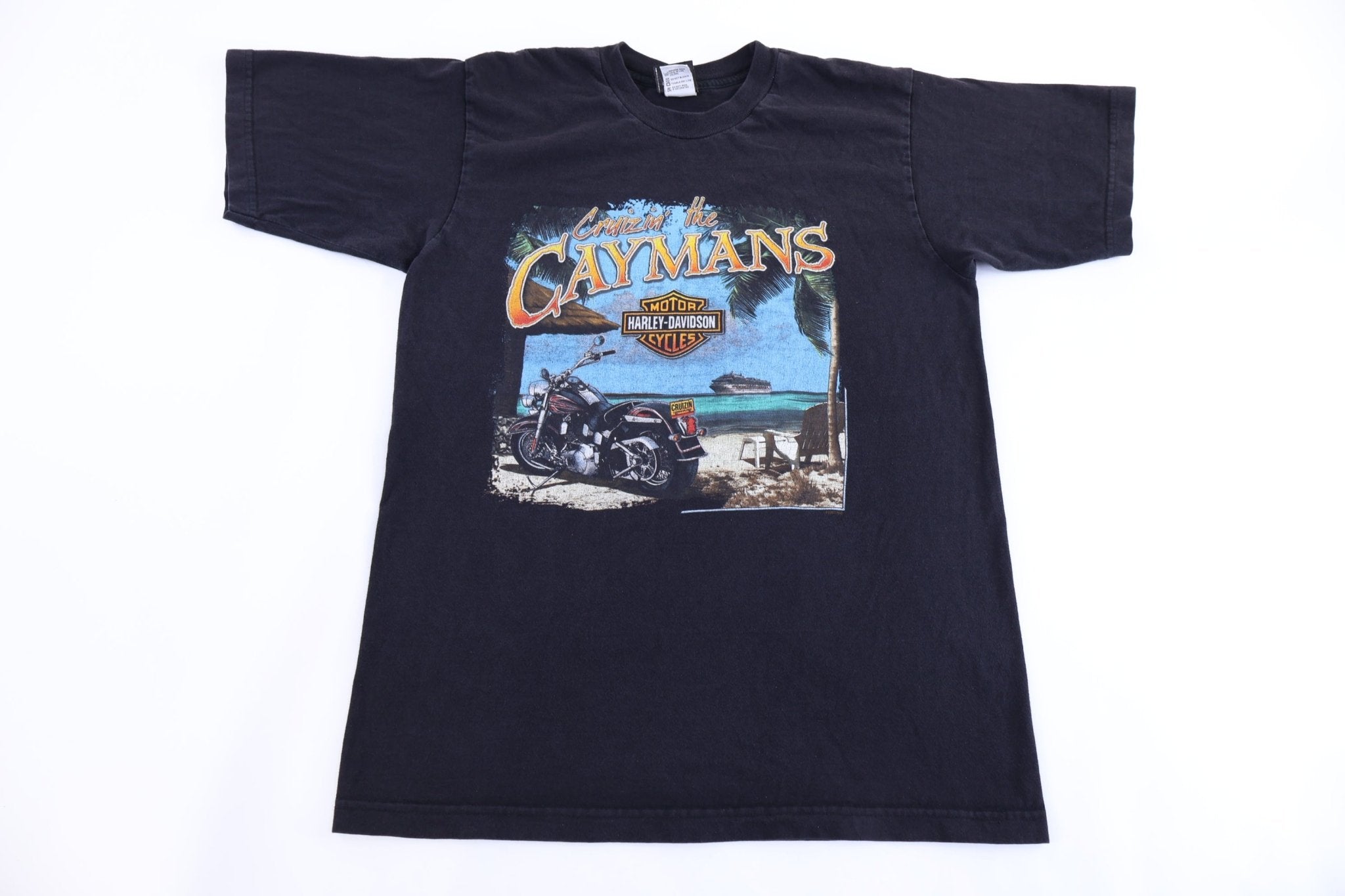 Harley Davidson Motorcycles Grand Cayman T-shirt - Shirts & Tops - Thrifted Threads
