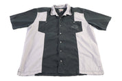 Harley Davidson Motorcycles Grey & Black Button Down - Button Ups/Downs - Thrifted Threads