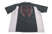Harley Davidson Motorcycles Grey & Black Button Down - Button Ups/Downs - Thrifted Threads