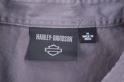 Harley Davidson Motorcycles Grey Button Down - Button Up - Thrifted Threads