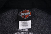 Harley Davidson Motorcycles Grey Fleece Pullover Sweater - Sweater - Thrifted Threads