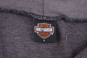 Harley Davidson Motorcycles Grey Full Zip Hoodie - Jacket - Thrifted Threads