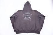 Harley Davidson Motorcycles Grey Full Zip Hoodie - Jacket - Thrifted Threads