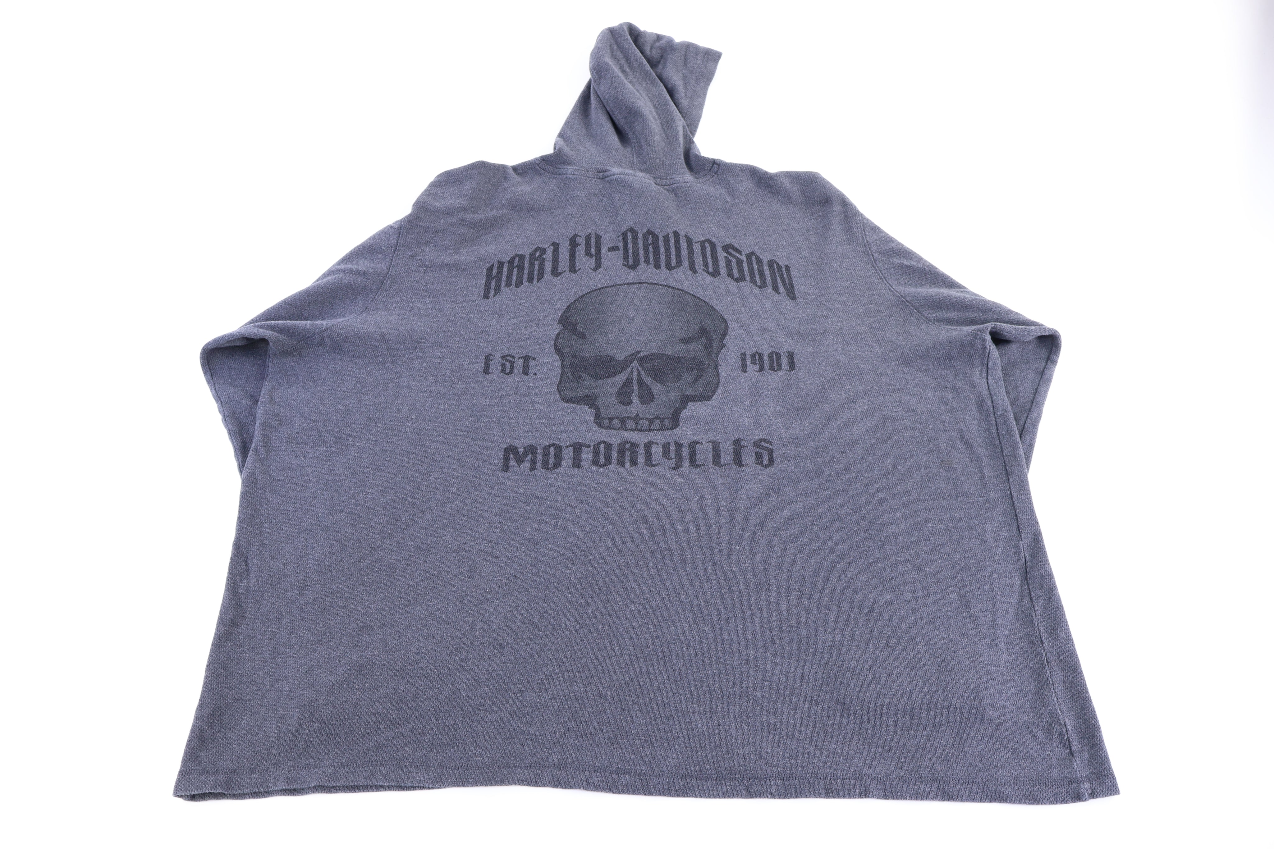 Harley Davidson Motorcycles Grey Pullover Sweater - Sweater - Thrifted Threads