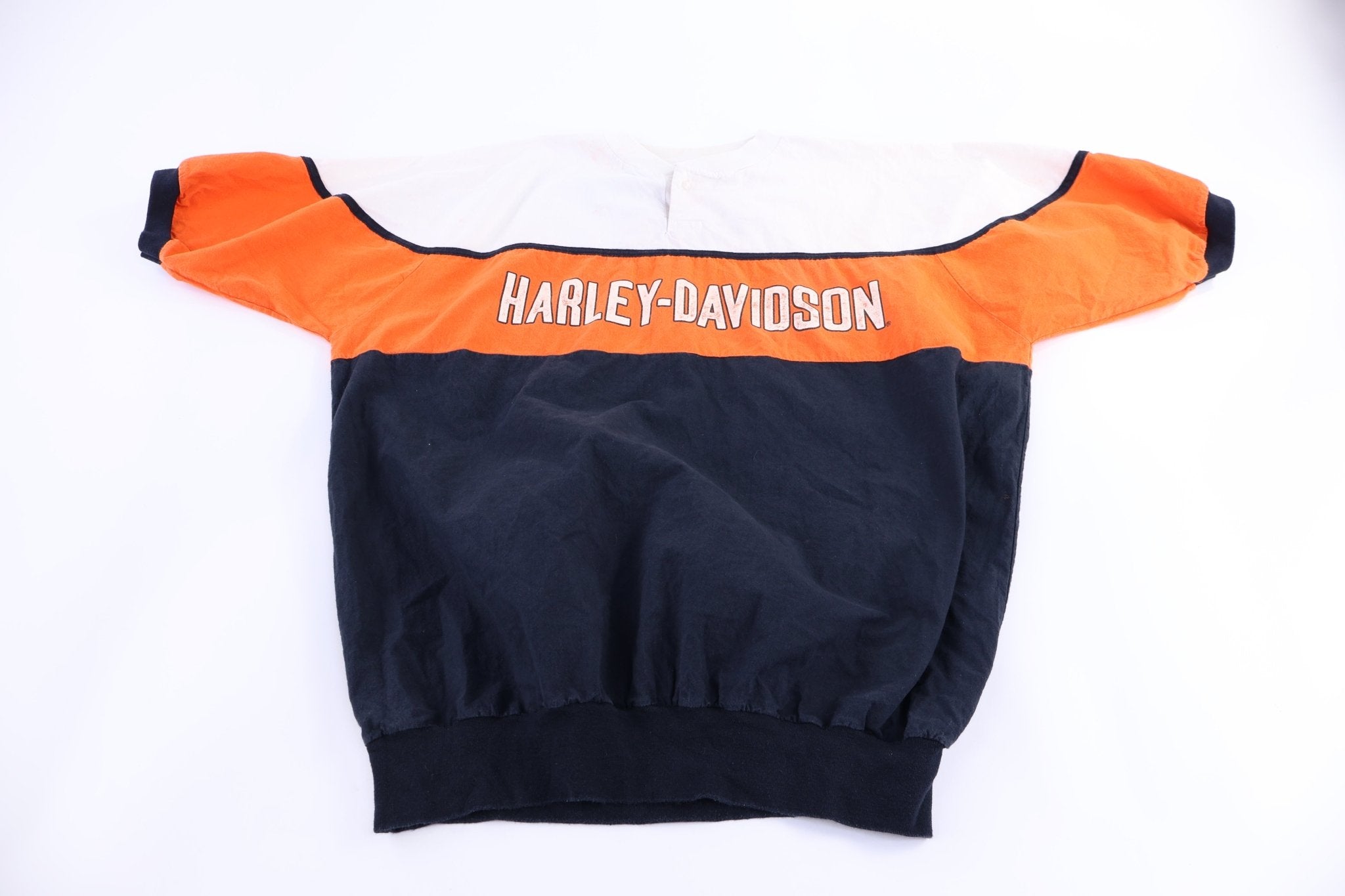 Harley Davidson Motorcycles Henley T-shirt - Shirts & Tops - Thrifted Threads
