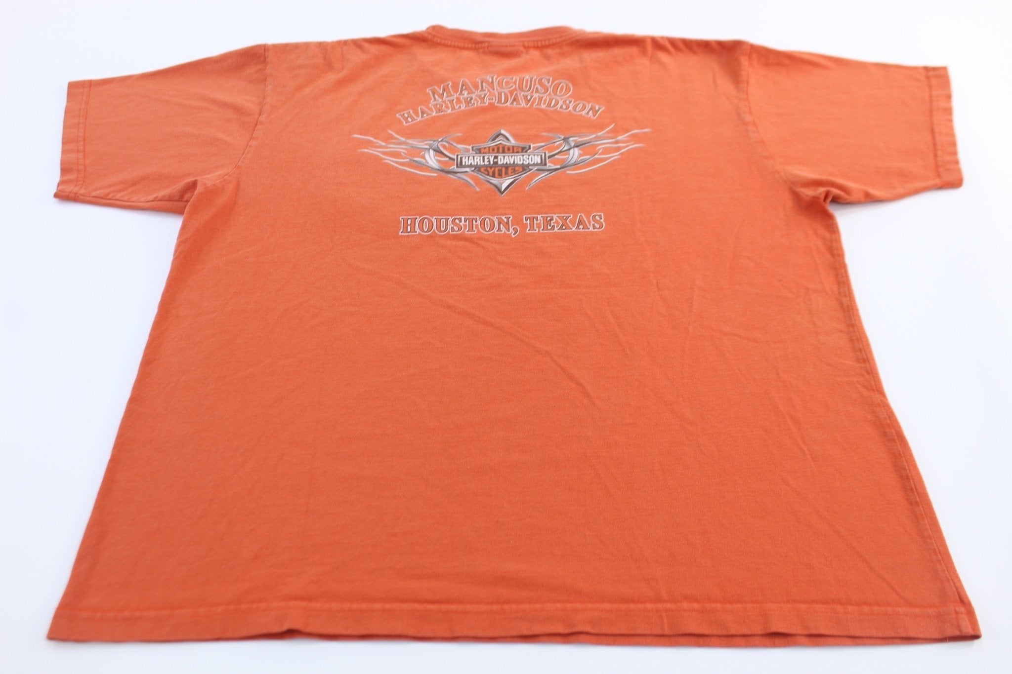 Harley Davidson Motorcycles Houston, Texas T-Shirt - T-Shirts - Thrifted Threads