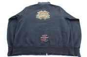 Harley Davidson Motorcycles Lafayette, Louisiana Full Zip Sweater - ThriftedThreads.com