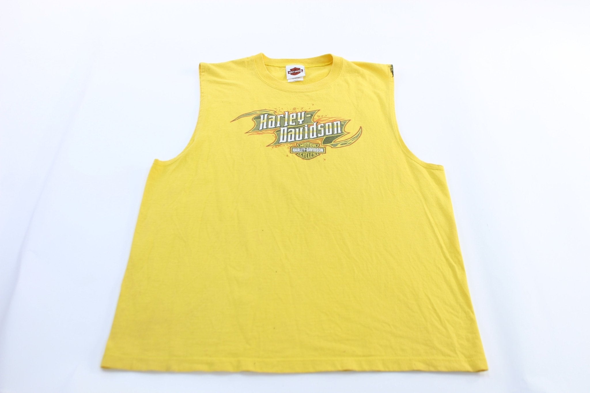 Harley Davidson Motorcycles Laramie, Wyoming Tank Top - ThriftedThreads.com