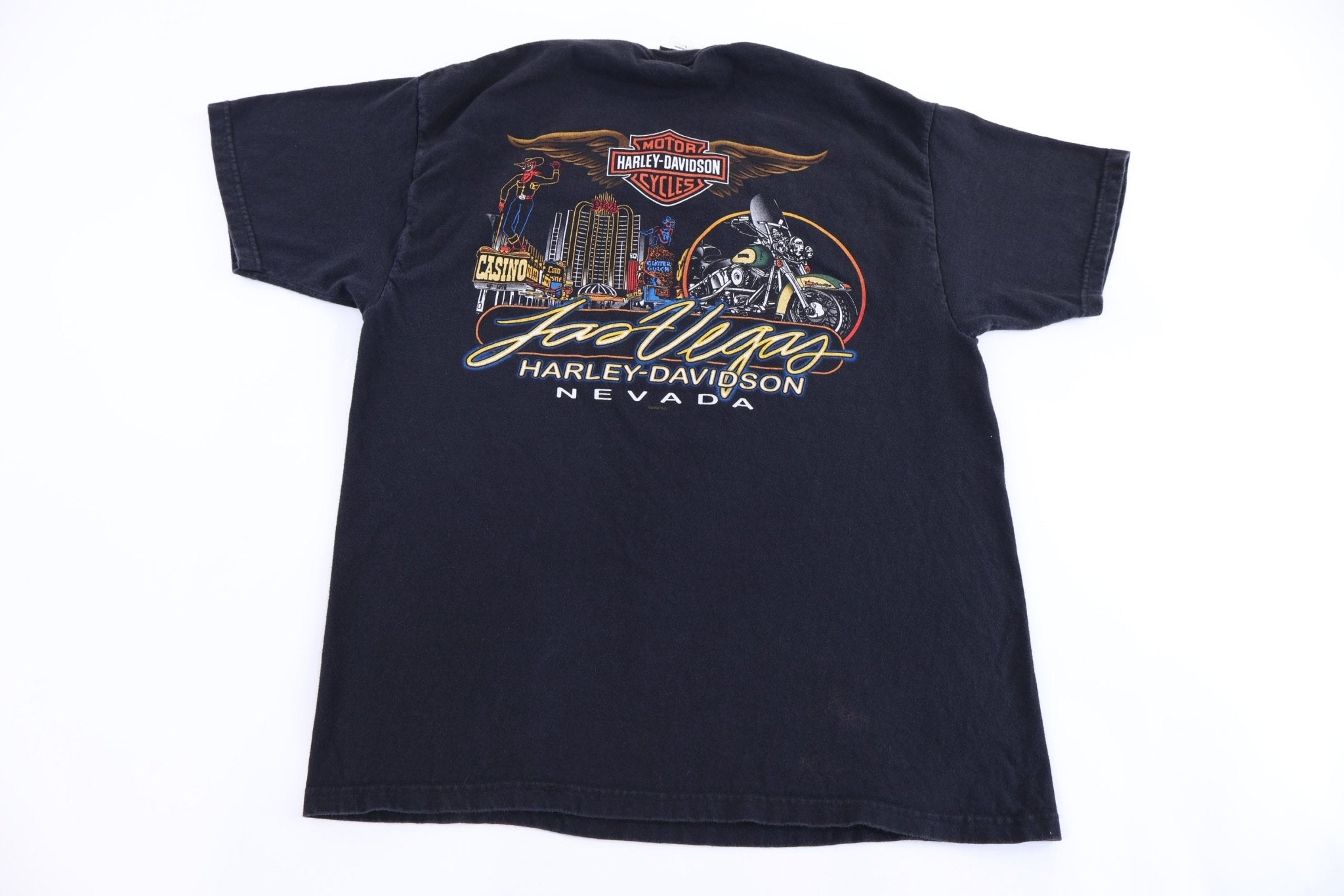 Harley Davidson Motorcycles Las Vegas T-shirt - Shirts & Tops - Thrifted Threads