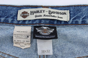 Harley Davidson Motorcycles Light Wash Denim Jeans - ThriftedThreads.com