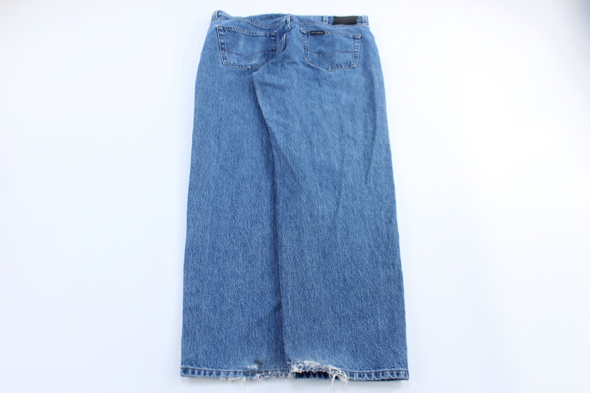 Harley Davidson Motorcycles Light Wash Denim Jeans - ThriftedThreads.com