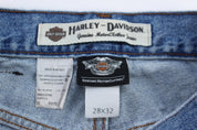 Harley Davidson Motorcycles Light Wash Denim Jeans - ThriftedThreads.com