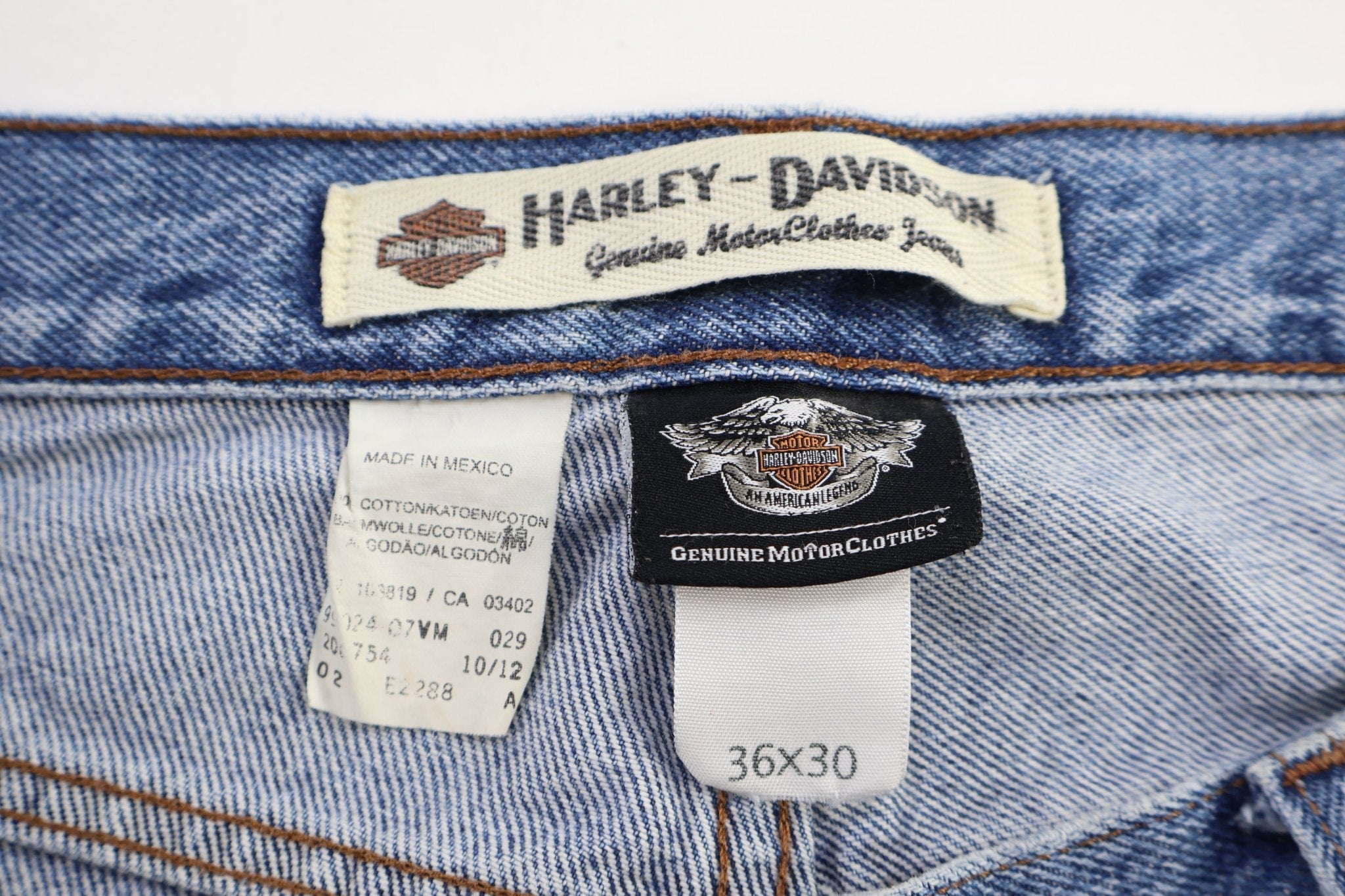Harley Davidson Motorcycles Light Wash Denim Jeans - pant - Thrifted Threads