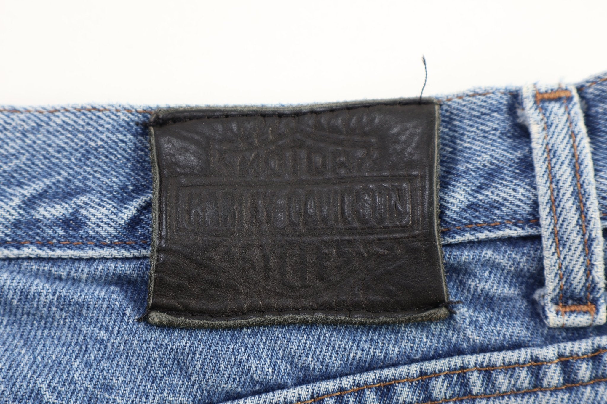 Harley Davidson Motorcycles Light Wash Denim Jeans - pant - Thrifted Threads