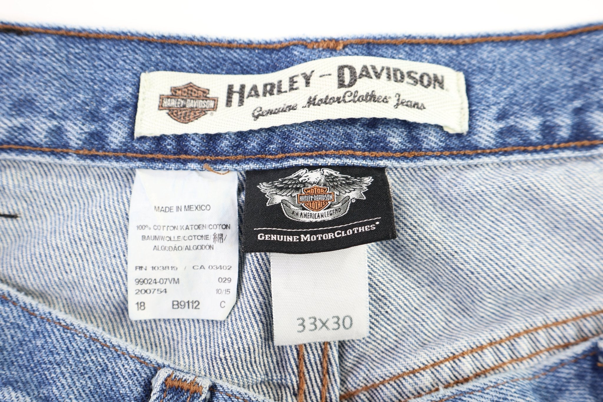 Harley Davidson Motorcycles Light Wash Denim Jeans - Pants - Thrifted Threads