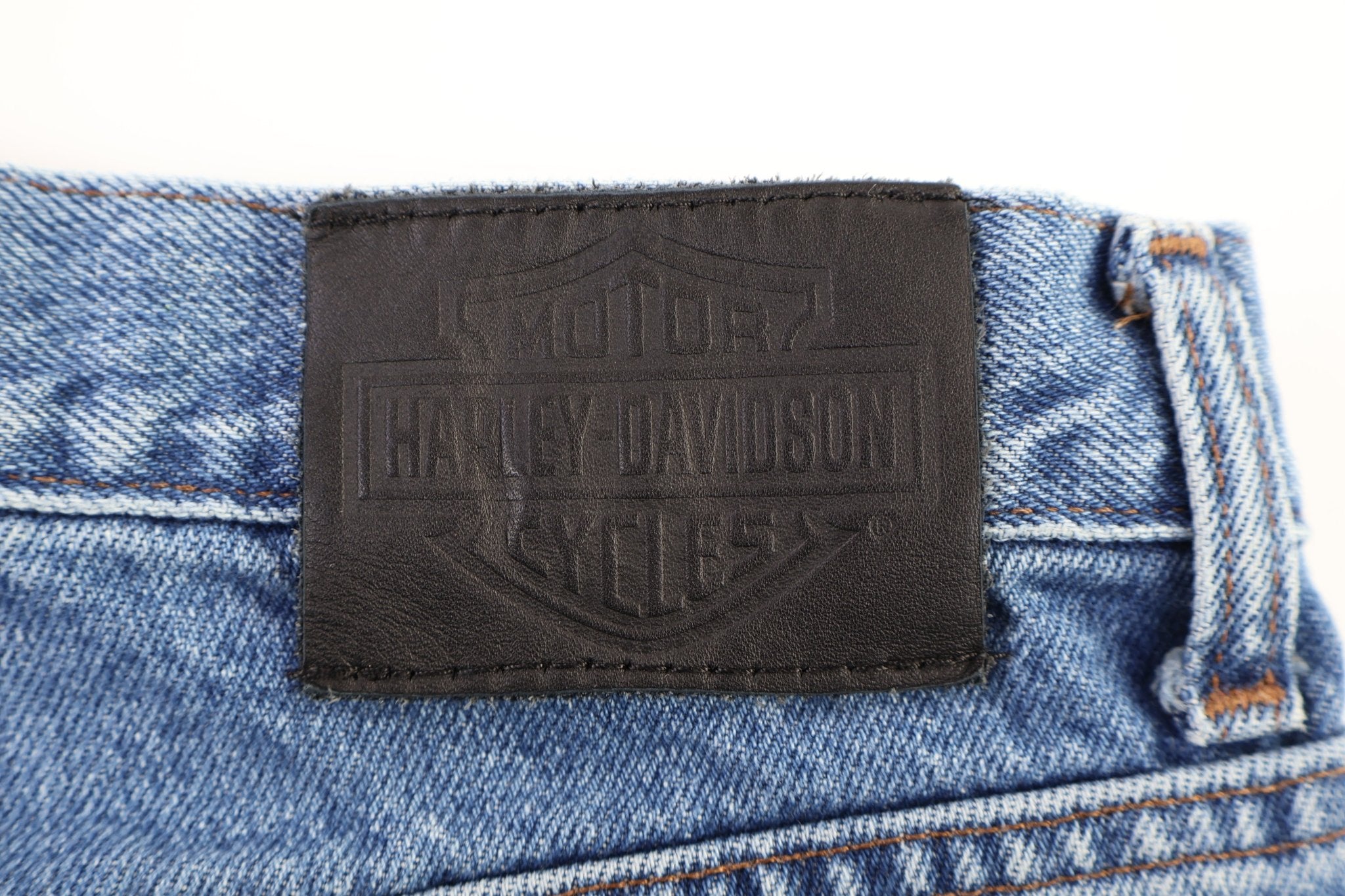Harley Davidson Motorcycles Light Wash Denim Jeans - Pants - Thrifted Threads