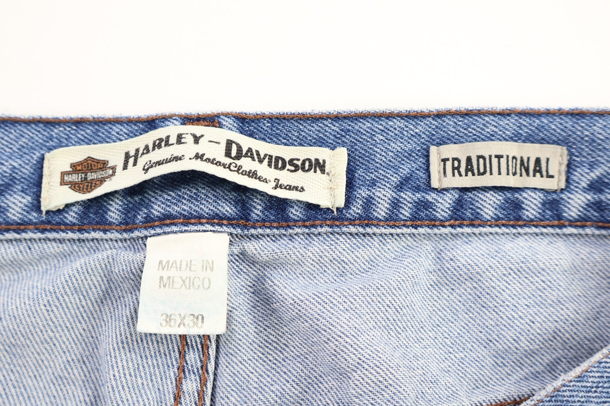 Harley Davidson Motorcycles Light Wash Denim Jeans - Pants - Thrifted Threads