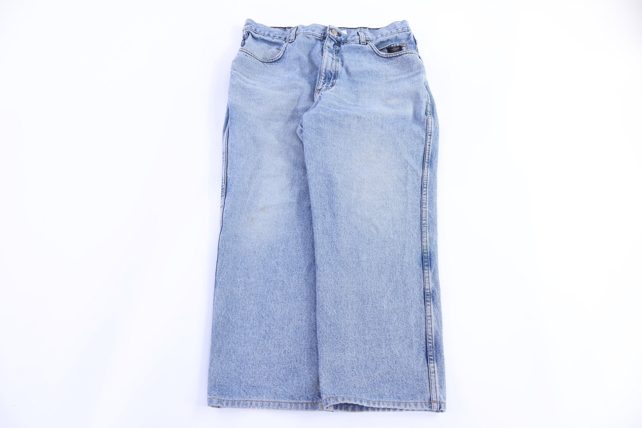 Harley Davidson Motorcycles Light Wash Denim Jeans - Pants - Thrifted Threads