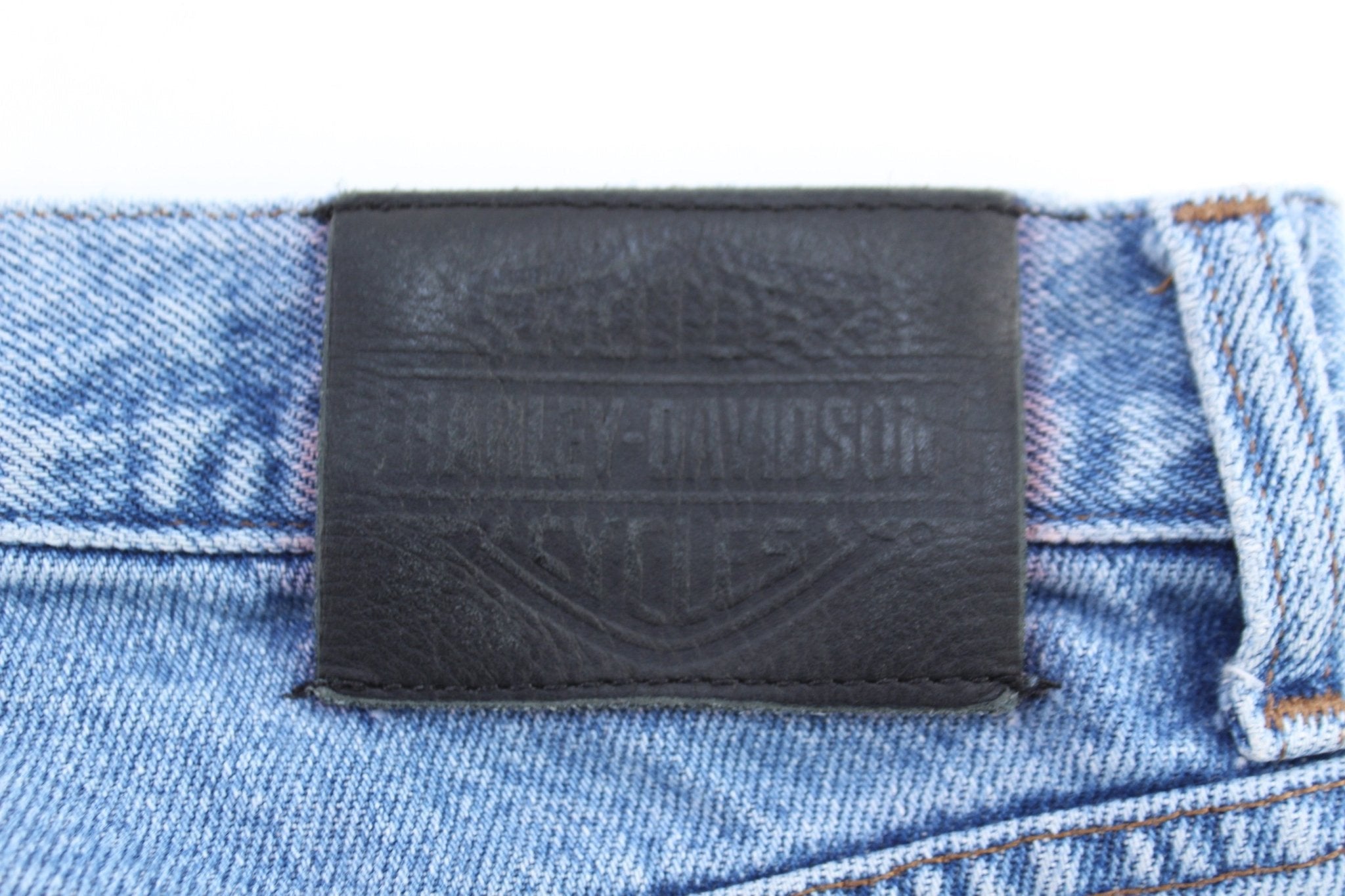 Harley Davidson Motorcycles Light Wash Denim Jeans - Pants - Thrifted Threads