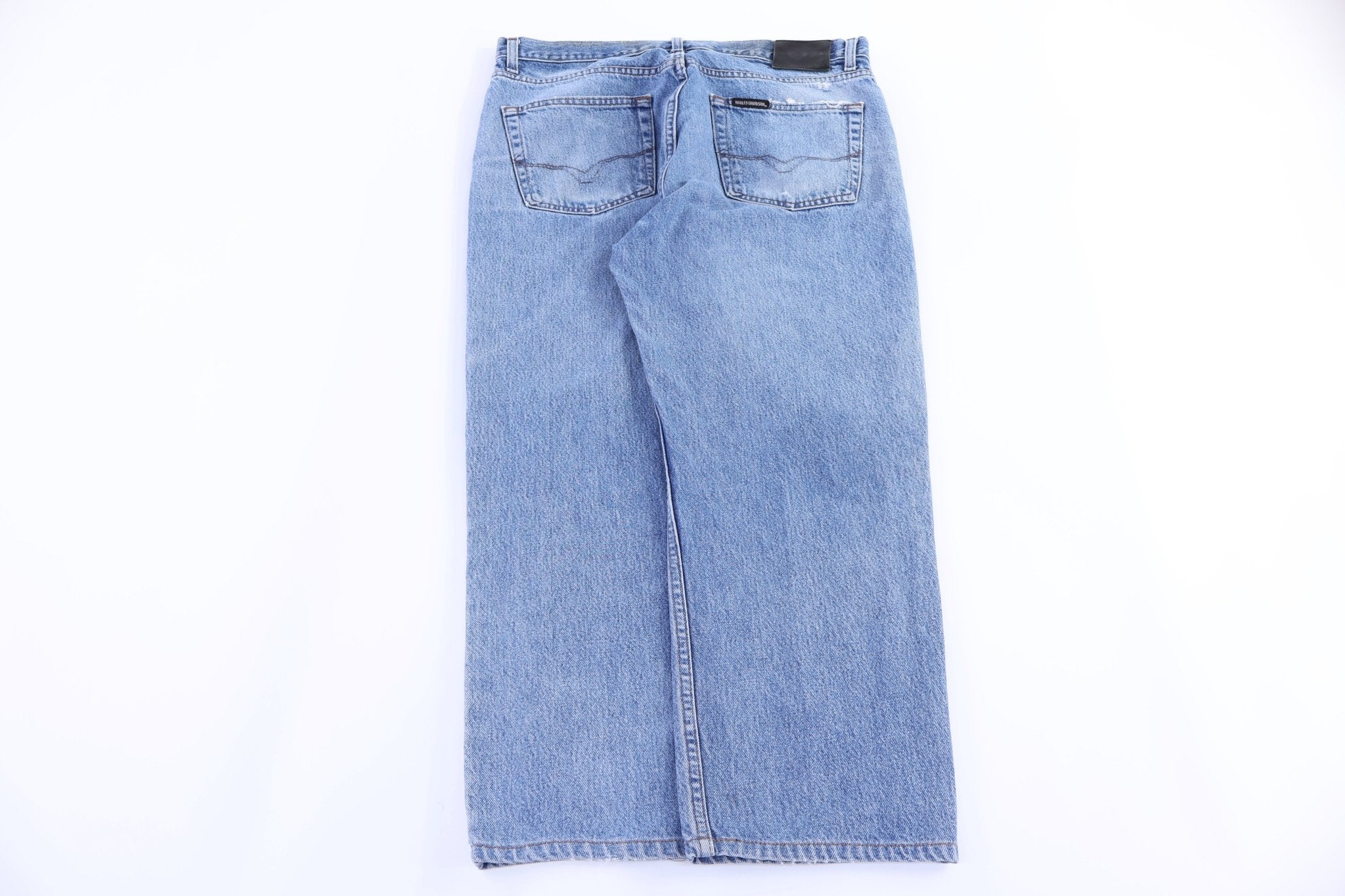 Harley Davidson Motorcycles Light Wash Denim Jeans - Pants - Thrifted Threads