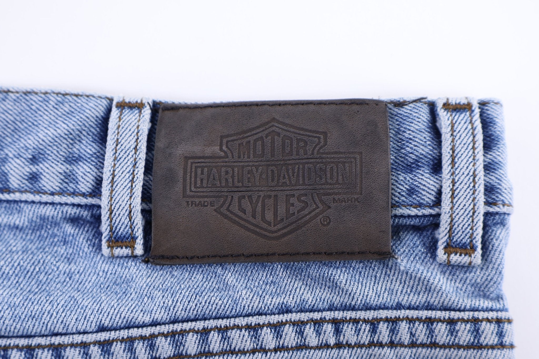 Harley Davidson Motorcycles Light Wash Denim Jeans - Pants - Thrifted Threads