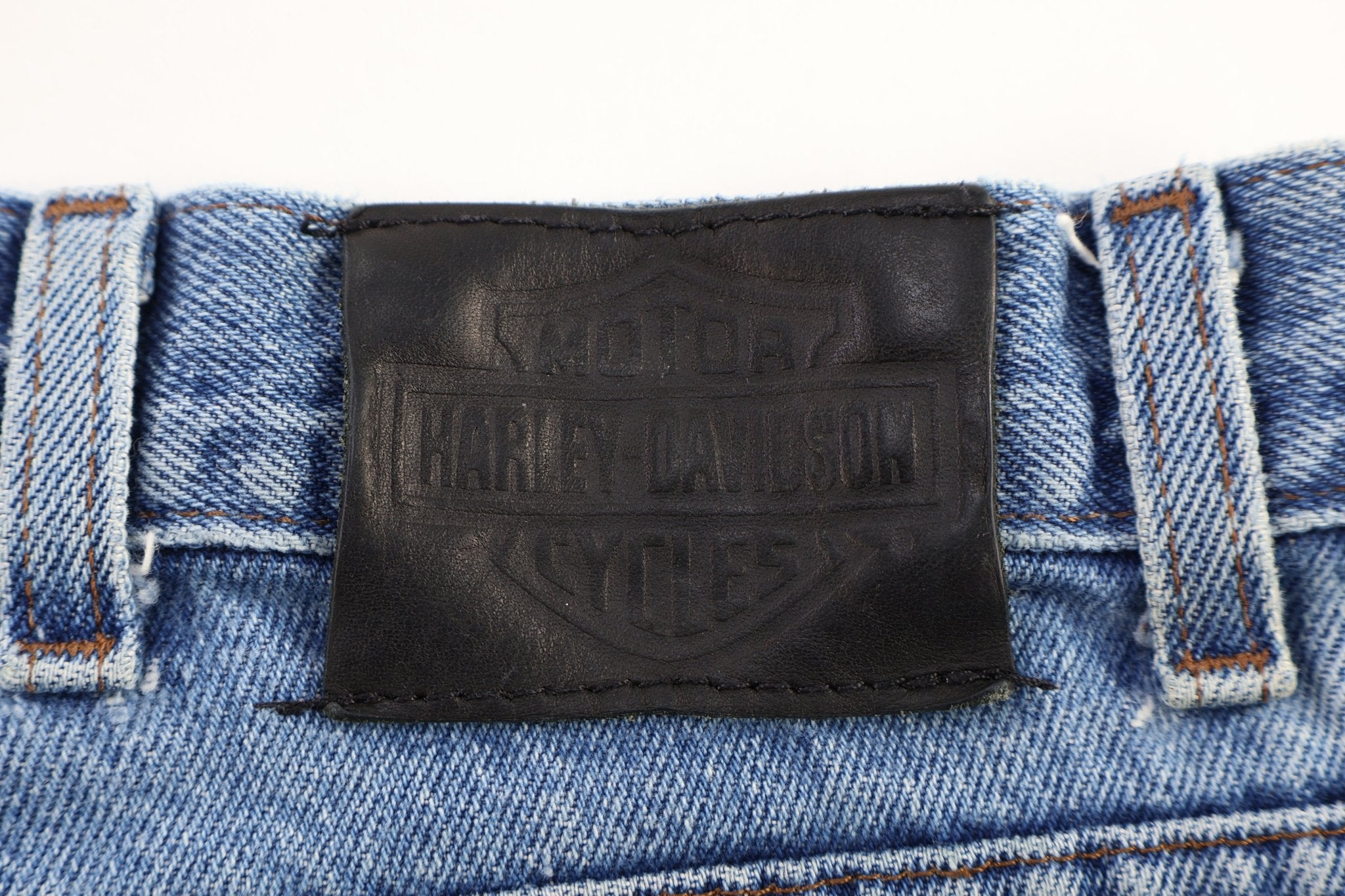 Harley Davidson Motorcycles Light Wash Denim Jeans - Pants - Thrifted Threads