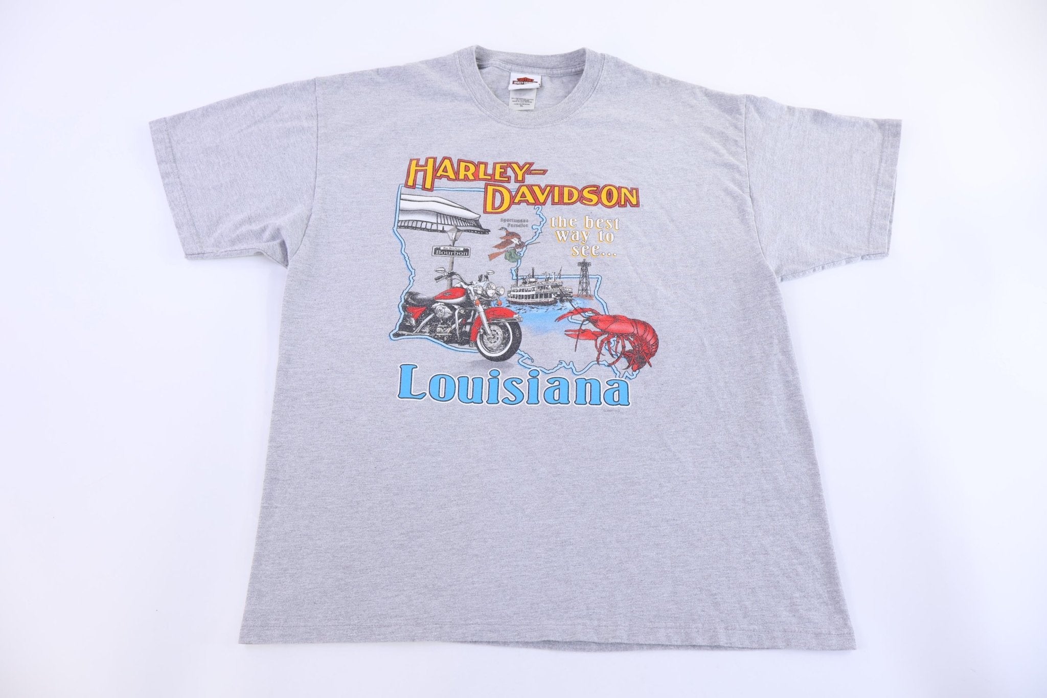 Harley Davidson Motorcycles Louisiana T-shirt - Shirts & Tops - Thrifted Threads