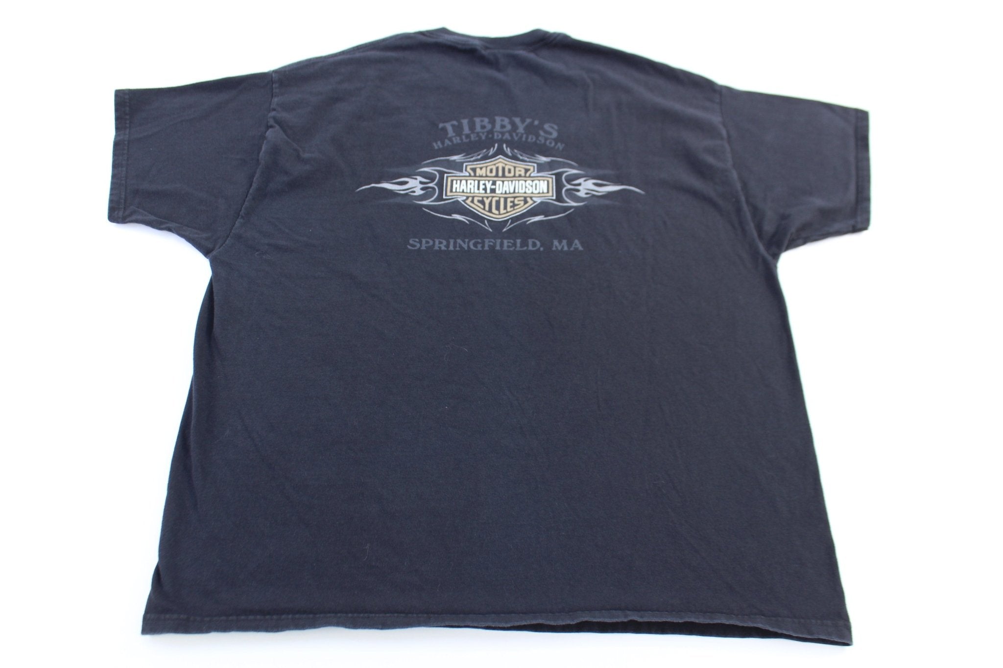 Harley Davidson Motorcycles Massachusetts T-shirt - ThriftedThreads.com