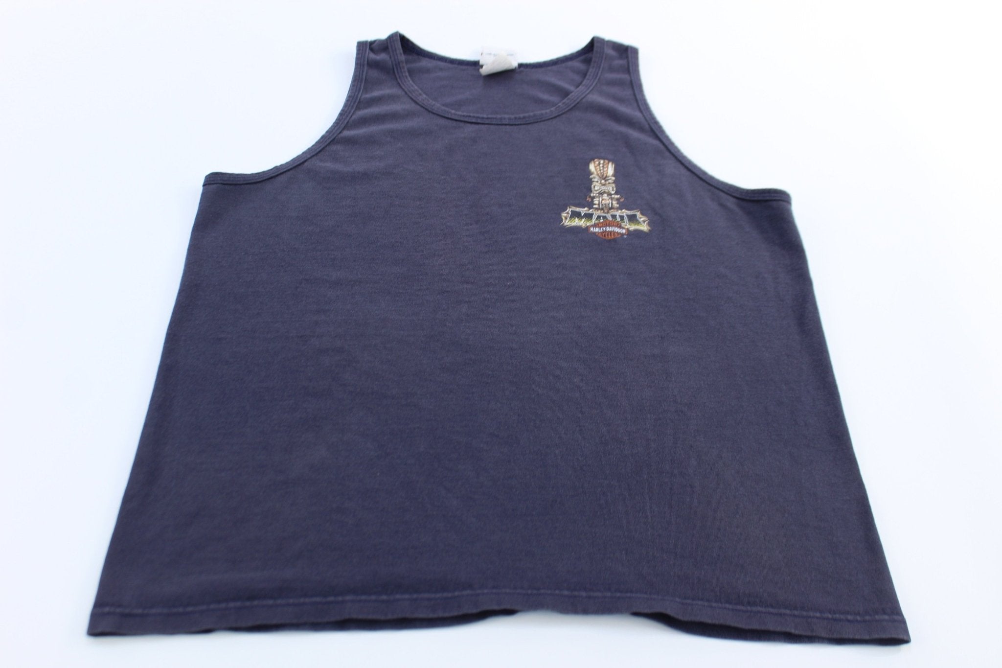 Harley Davidson Motorcycles Maui, Hawaii Tank Top - ThriftedThreads.com