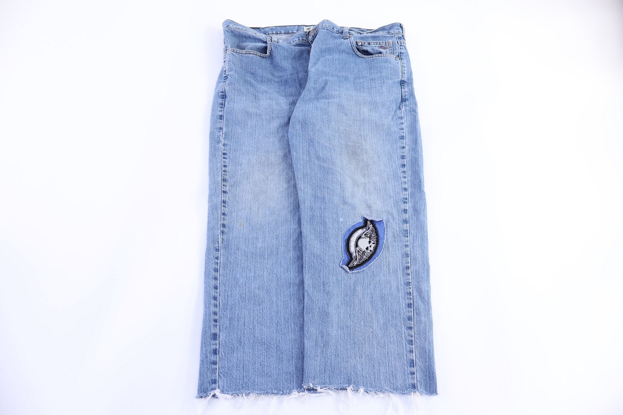 Harley Davidson Motorcycles Medium Wash Denim Jeans - Pants - Thrifted Threads