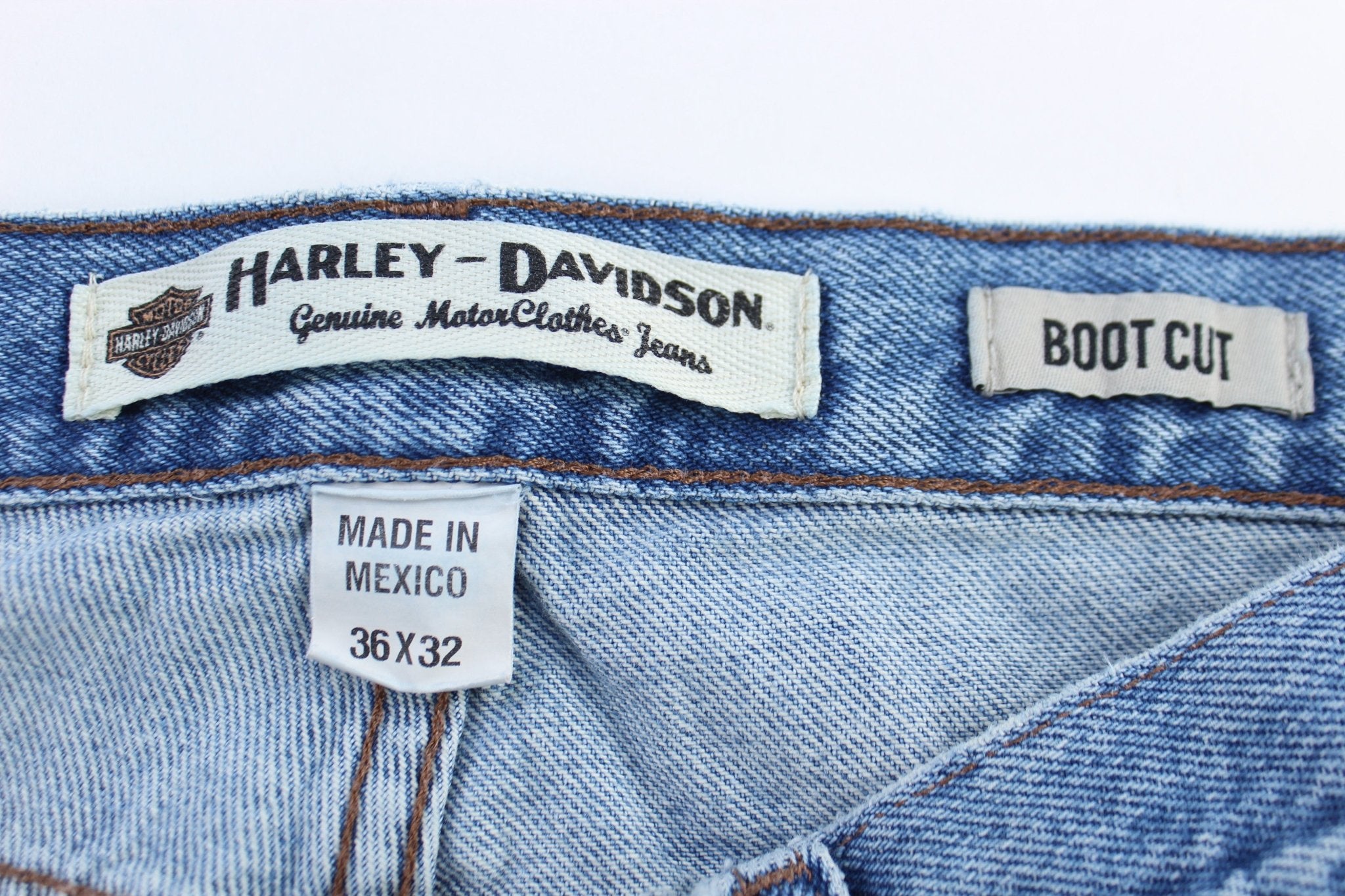 Harley Davidson Motorcycles Medium Wash Denim Jeans - Pants - Thrifted Threads