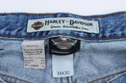 Harley Davidson Motorcycles Medium Wash Denim Jeans - Pants - Thrifted Threads
