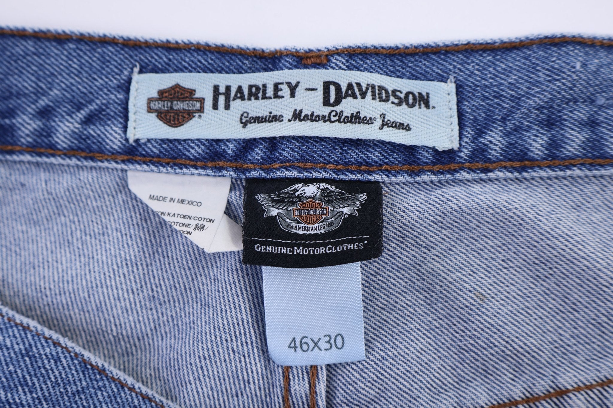 Harley Davidson Motorcycles Medium Wash Denim Jeans - Pants - Thrifted Threads
