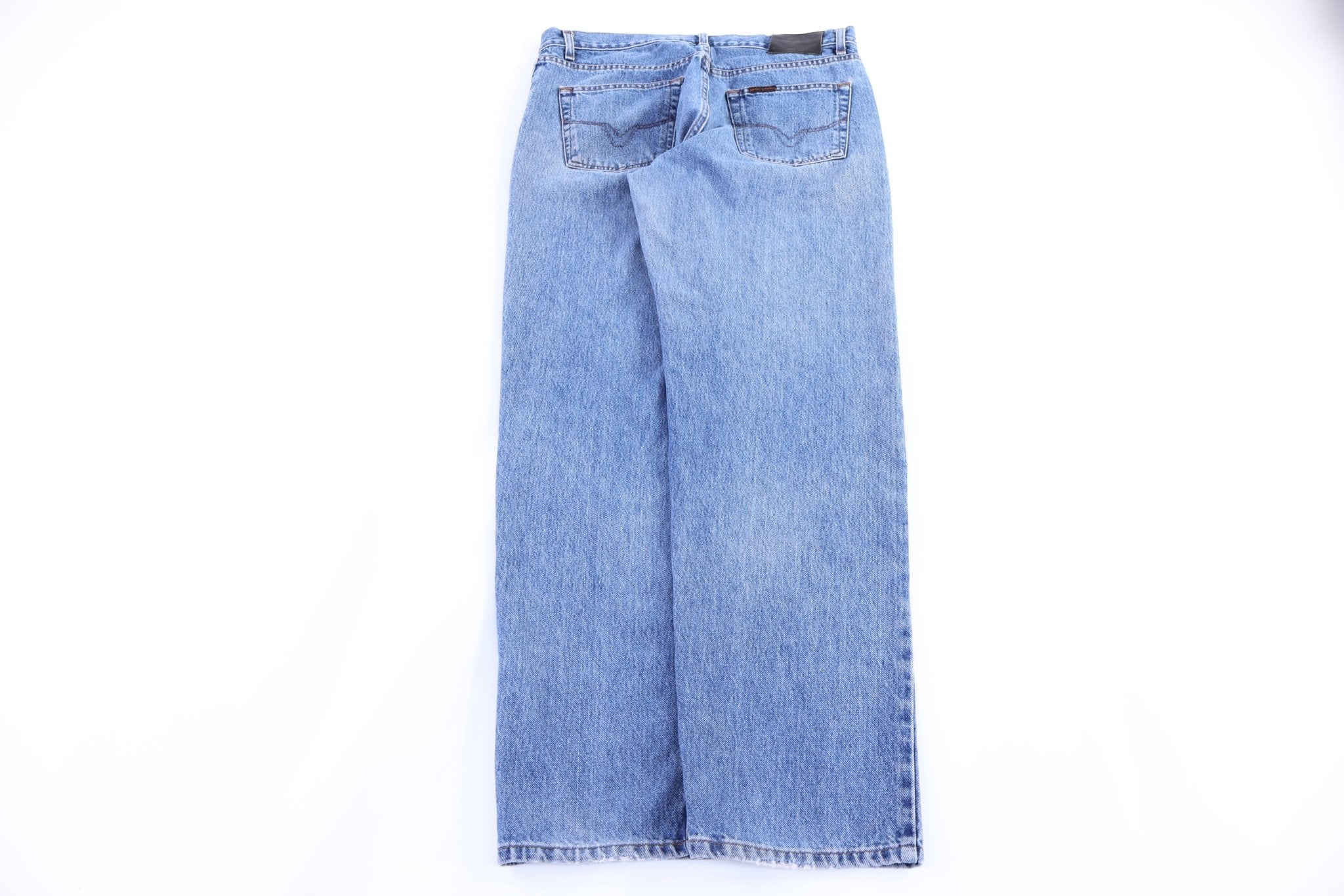 Harley Davidson Motorcycles Medium Wash Denim Jeans - Pants - Thrifted Threads