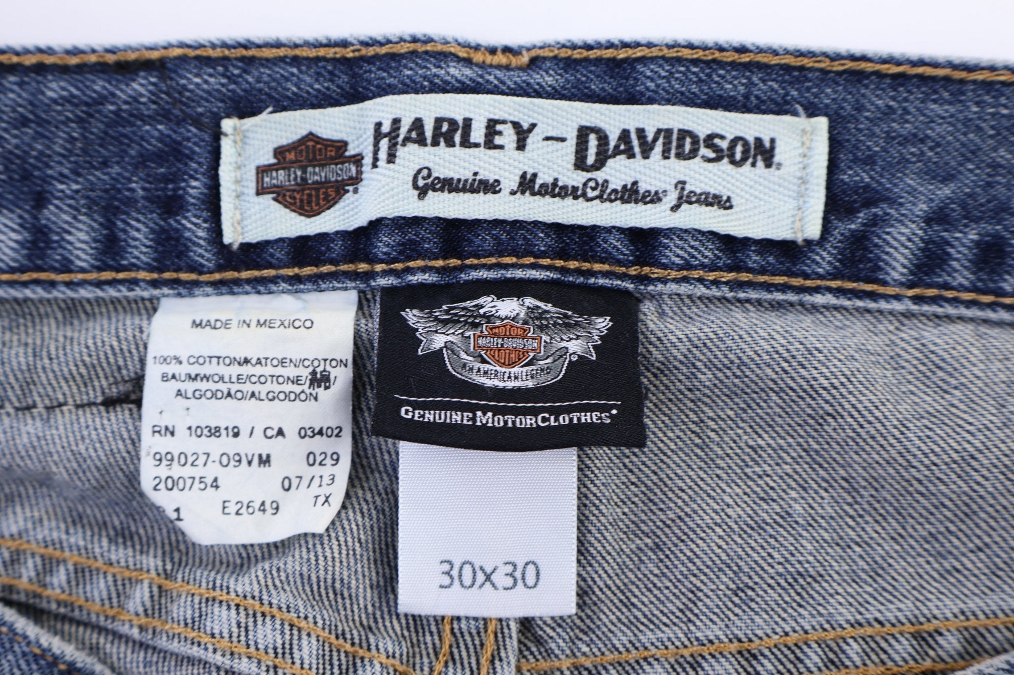 Harley Davidson Motorcycles Medium Wash Denim Jeans - Pants - Thrifted Threads