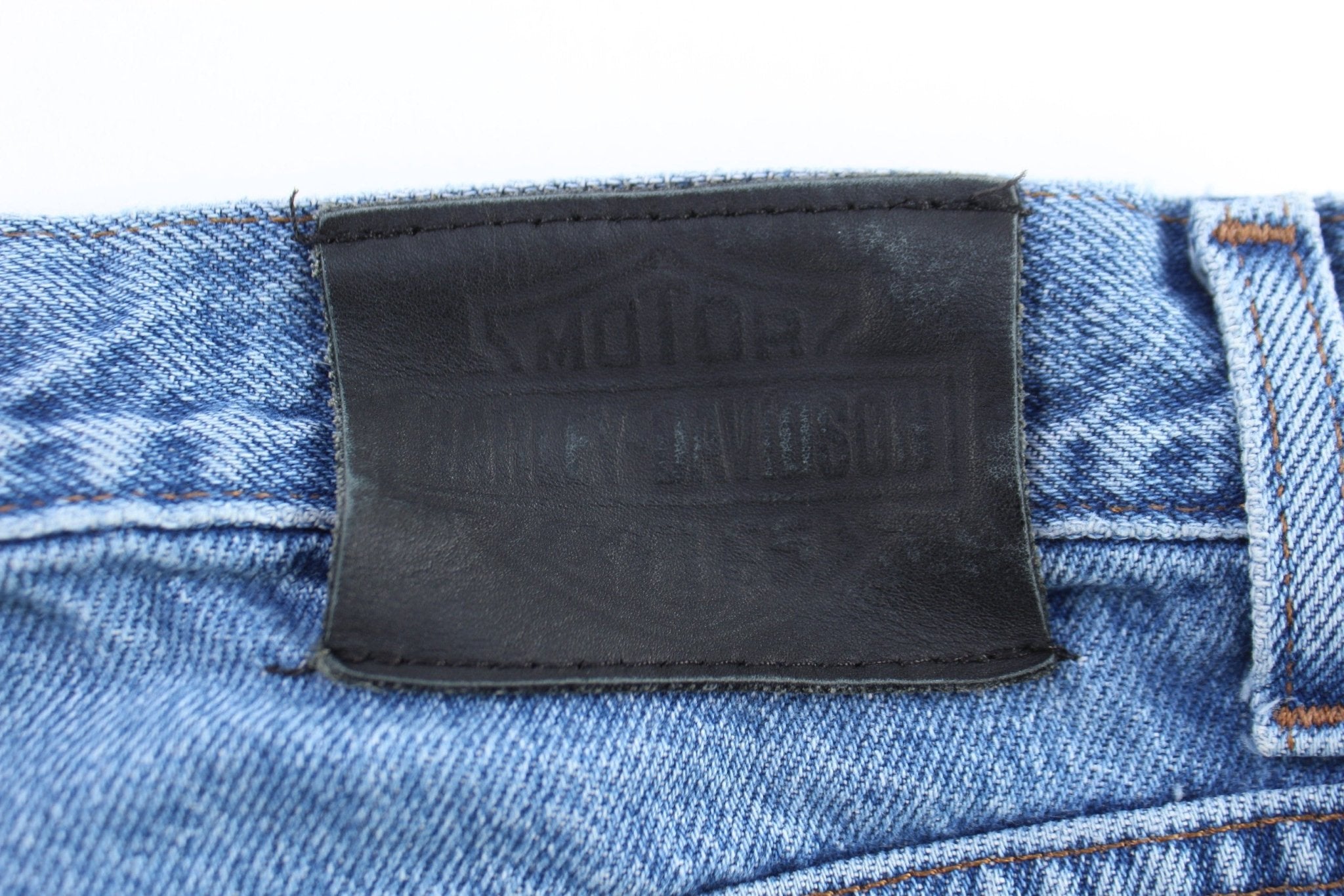 Harley Davidson Motorcycles Medium Wash Denim Jeans - Pants - Thrifted Threads