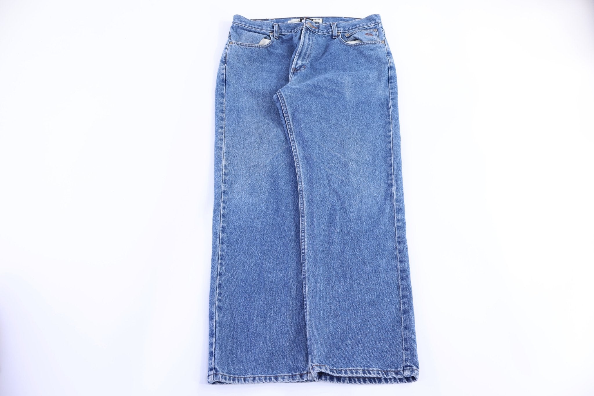 Harley Davidson Motorcycles Medium Wash Denim Jeans - Pants - Thrifted Threads