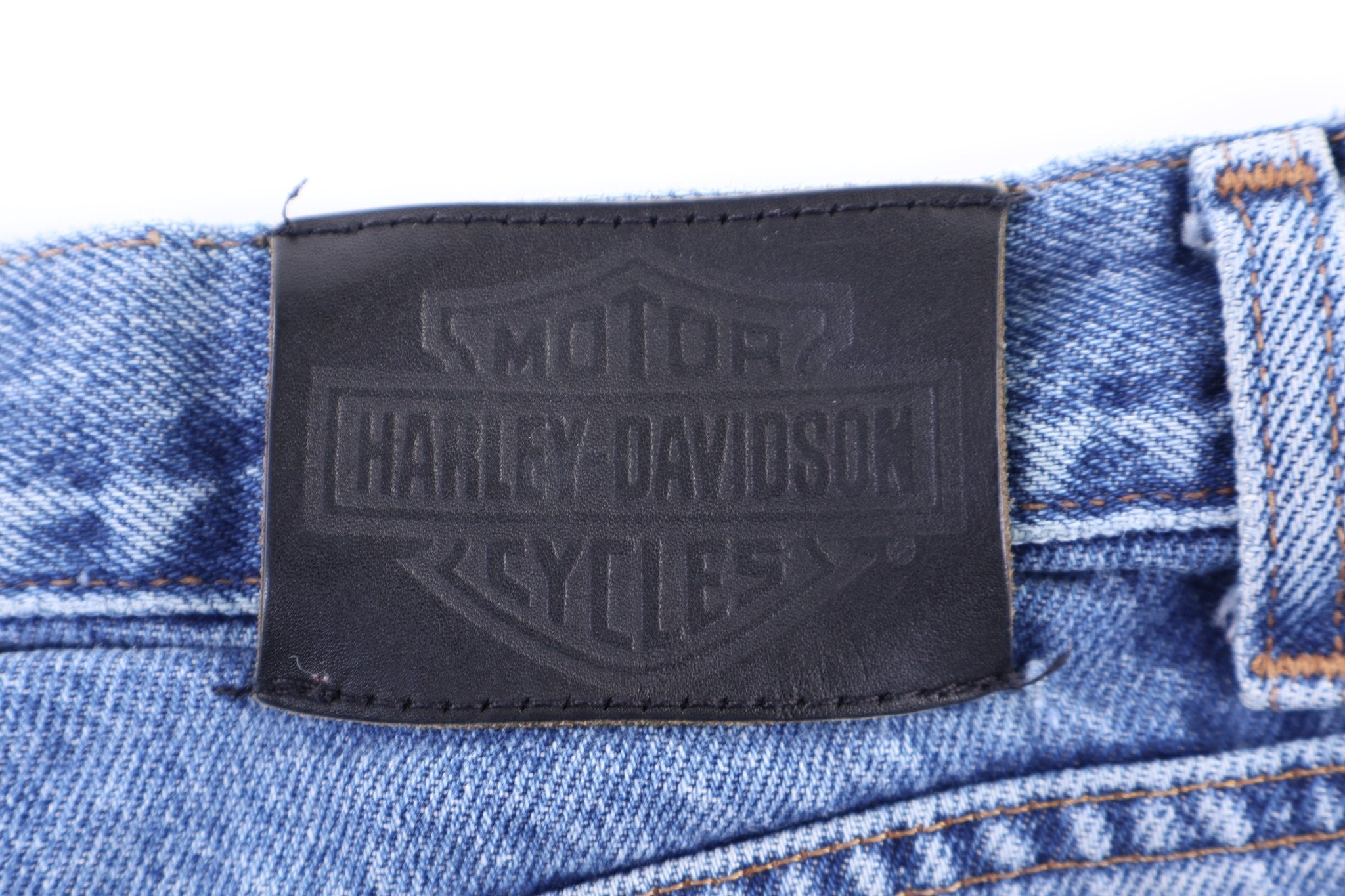Harley Davidson Motorcycles Medium Wash Denim Jeans - Pants - Thrifted Threads